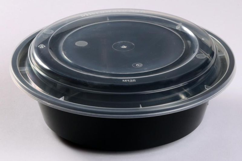 Black RO-24 Round Plastic Food Container, Feature : Durable, Light Weight