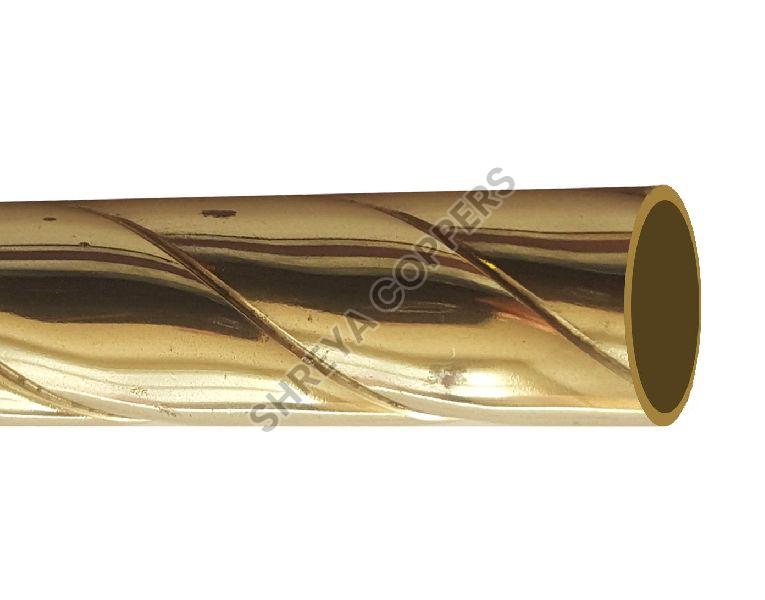 Polished Twisted Brass Tube, Length : 200-300mm