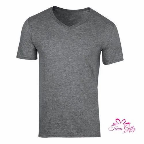 Mens Plain V Neck T-shirt, Feature : Skin Friendly, Easily Washable, Comfortable, Anti-Wrinkle