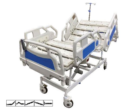 Rectangular Iron ABS Platform ICU Bed, for Hospital