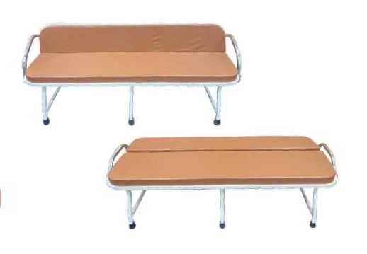 Stainless Steel Plain Attendant Sofa Without Cabinet, for Hospital, Size : Standard