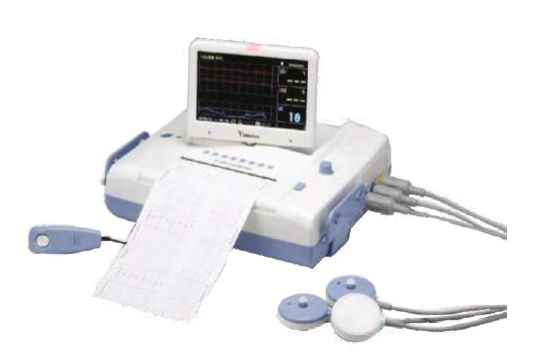 White 220 V 50HZ Fetal Monitor CTG Machine, for Hospital Use, Size : Standard