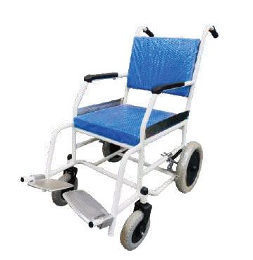 Black Polished Fixed Wheelchair, for Hospital Use, Frame Material : Aluminum, Iron