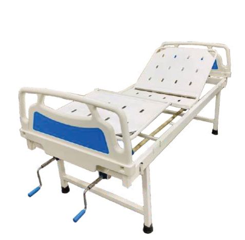 Rectangular Metal Polished Folding Fowler Bed, for Hospitals, Size : 220 L* 100 W* 60-80 Hcm