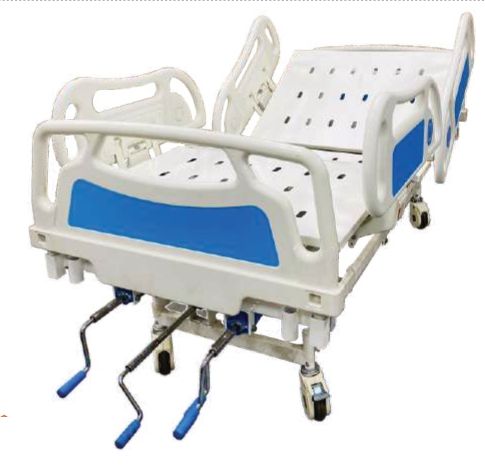 Four Functional Manual ICU Bed, for Hospital, Shape : Rectangular