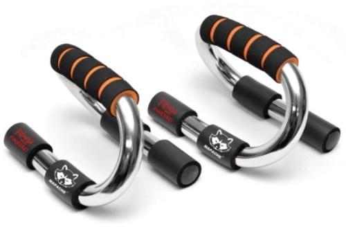 Mapache Chrome S Shaped Push Up Bar