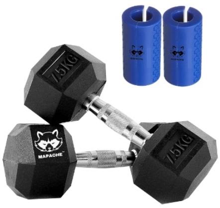 Mapache Elite Series Hex Dumbbells With Dumbbell Grips