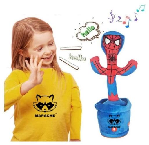 Mapache Spiderman Toy Dancing Cactus, for Kids Play, Feature : Light Weight, Premium Quality