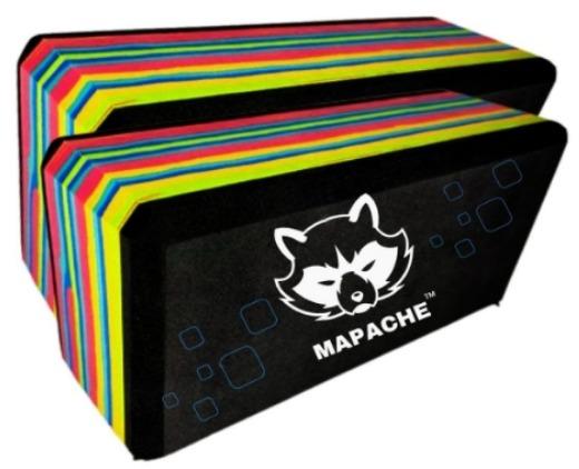 Multicolor Mapache Yoga Brick