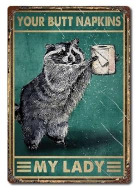 Retro Paper Tritxiy Raccoon Lovers Poster