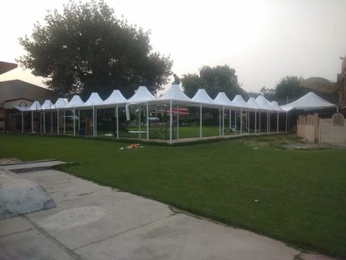 White Conical Walkway Tensile Structure, Size : Multisizes