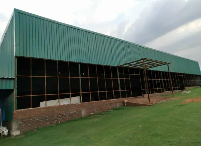 Mild Steel Prefabricated Factory Roofing Shed, for Industrial