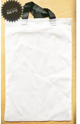 Plain White Polyester Bag, For Shopping