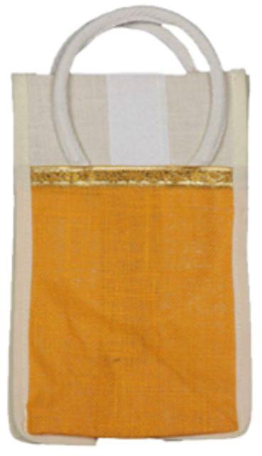 Rectangular Yellow Plain Jute Bag, for Shopping, Capacity : 5 Kg