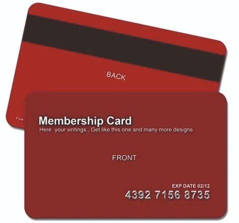 Plastic Membership Card