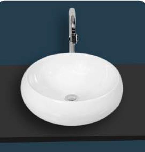 Polished Ceramic Plain 2033 Table Top Basin, for Home, Hotel, Office, Restaurant, Style : Modern