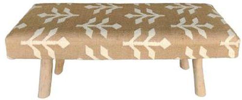 SEI-BN-1548 Brown & White Hand Woven Bench