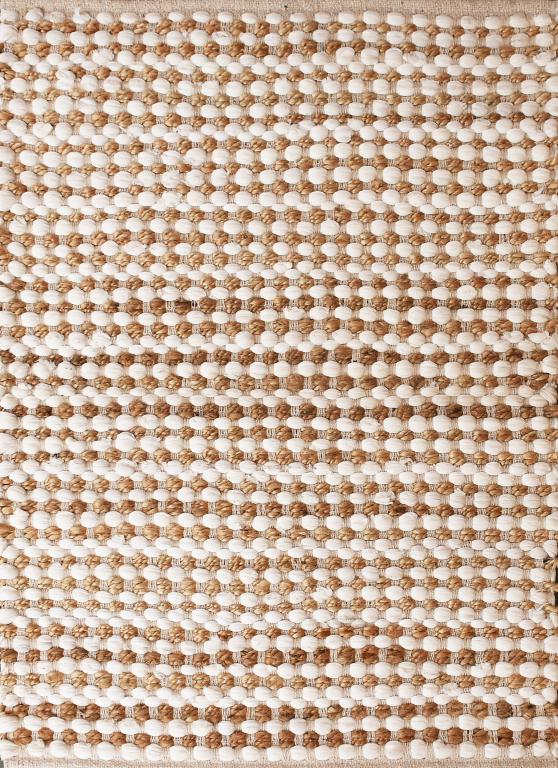 Natural/white Rectangular SEI-C-1122 Hand Woven Rug, for Home, Office, Hotel, Floor, Size : 4' x 6'