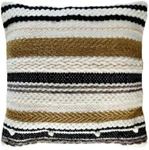 SEI-CU-1271 Wool Hand Woven Cushion, Color : Black/Multi