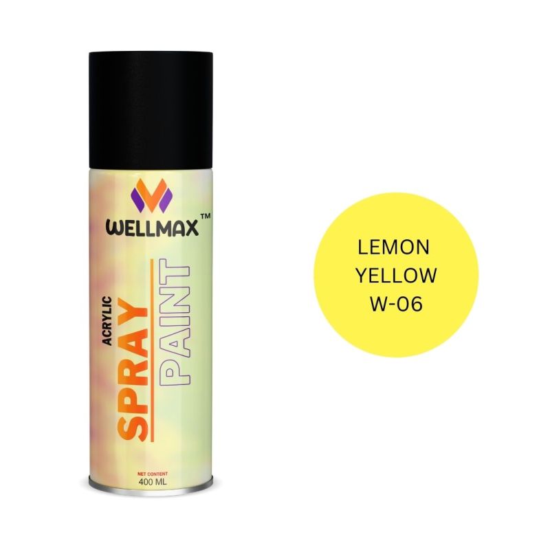 Wellmax Mediuam 15 Sq.ft Lemon Yellow Spray Paint