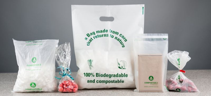 Printed Biodegradable Bags, Handle Type : Loop Handle