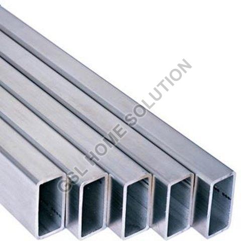 Silver 202 Stainless Steel Rectangular Pipe, for Industrial Use, Packaging Type : Plastic Roll