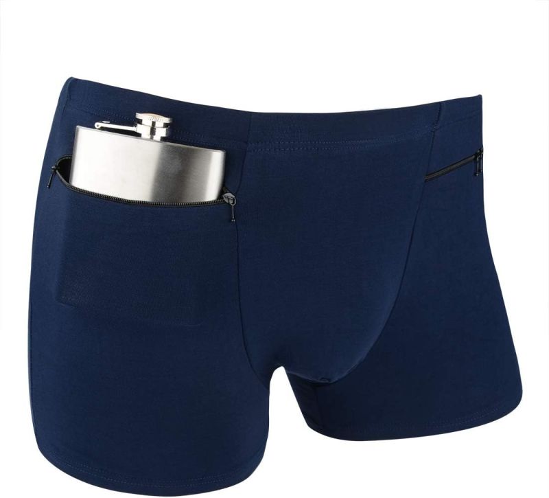 Dark Blue Mens Pocket Underwear