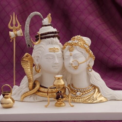 Handcrafted Marble Shiva Parvati Statue, for Home, Office, Feature : Fine Finishing, High Quality