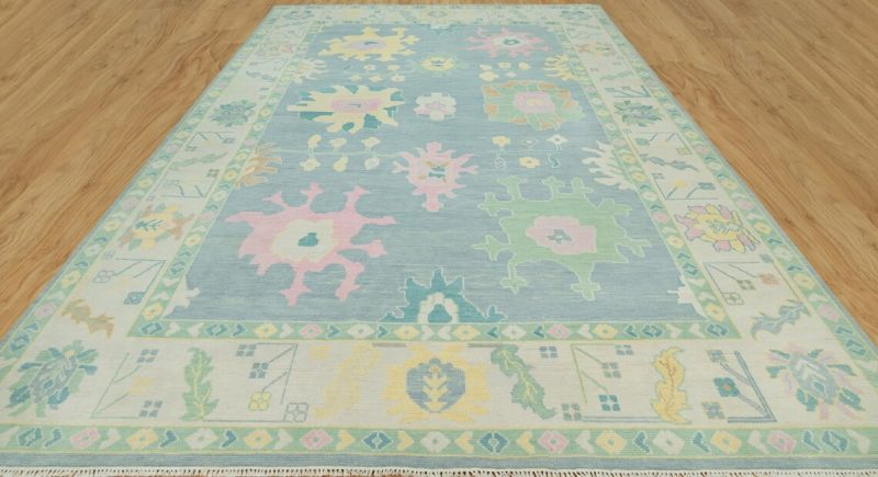 50 Wool Floral Hand Knotted Carpets, For Comfort