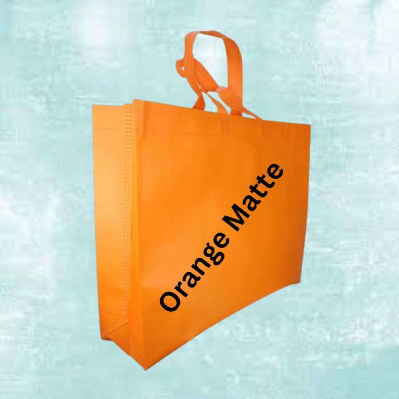 Orange Matte BOPP Box Bag