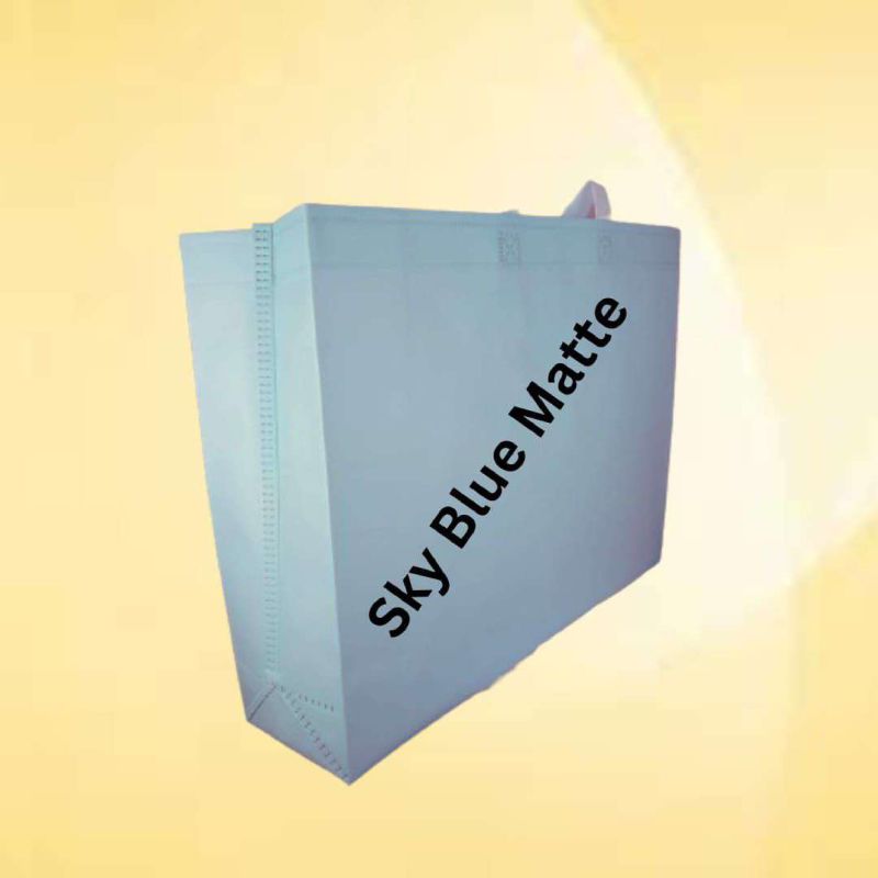 Sky Blue Matte BOPP Box Bag