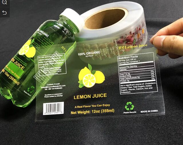 transparent pvc sticker flexo graphi