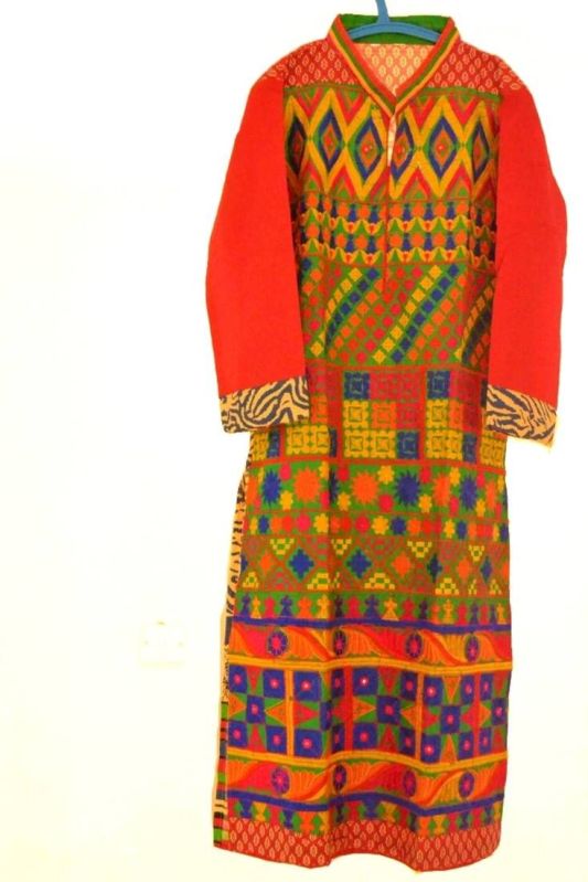 Cotton Fancy Kutch Embroidery Kurti, Size : L, S, XL, XXL