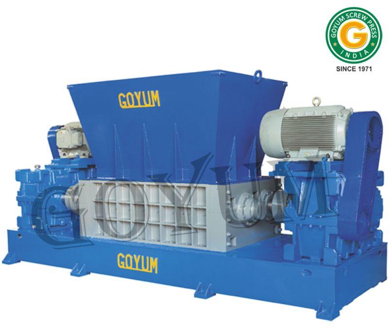 Twin Shaft Industrial Shredder, for Industries, Automation Grade : Manual