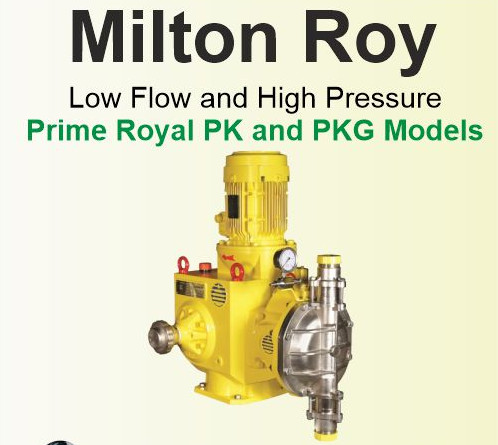 Milton Roy Low Flow and High Pressure Prime Royal PK and PKG Models