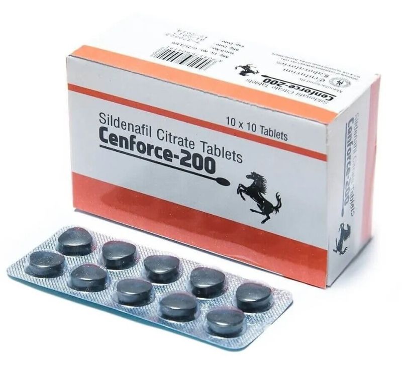 Cenforce 200mg Tablets, for Erectile Dysfunction, Composition : Sildenafil Citrate