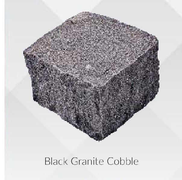 Black Granite Cobbles, for Floor, Feature : Attractive Look, Durable, Easy To Fit, Fine Finish