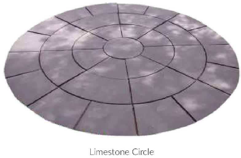Solid Limestone Circle Cobbles