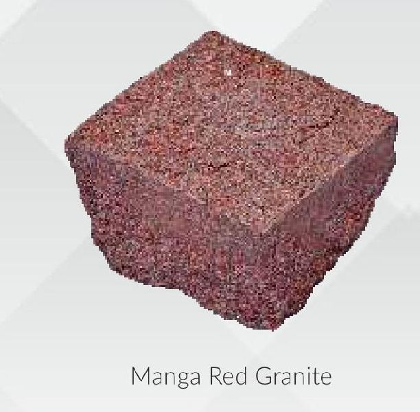Plain Manga Red Granite Cobbles