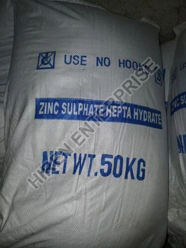 White Zinc Sulphate Heptahydrate Powder, Packaging Size : 50 Kg