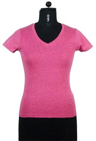 Plain Cotton Ladies Knitted T-Shirt, Feature : Skin Friendly, Easily Washable, Anti-Wrinkle
