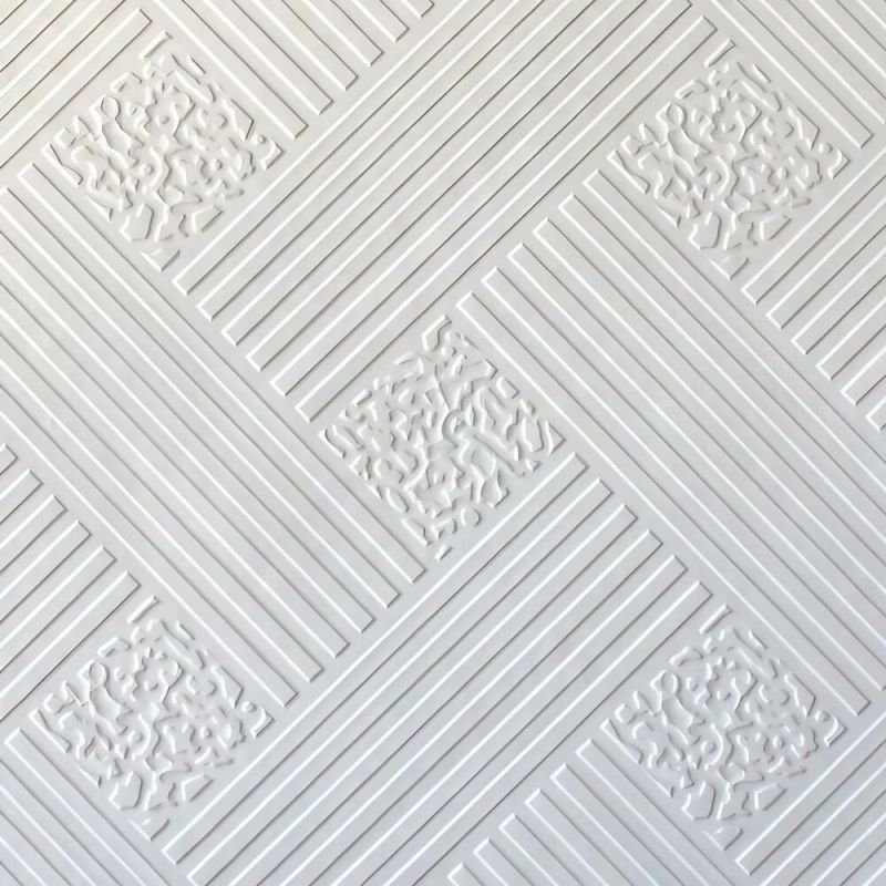 PVC Laminated Gypsum Ceiling Tiles