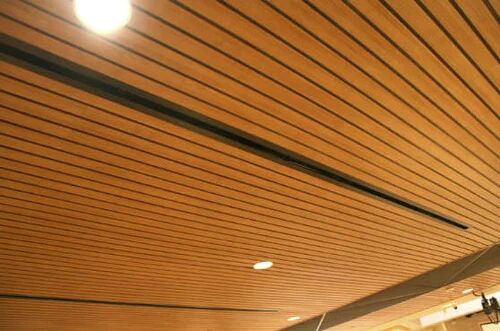 Brown Wooden False Ceiling Tiles