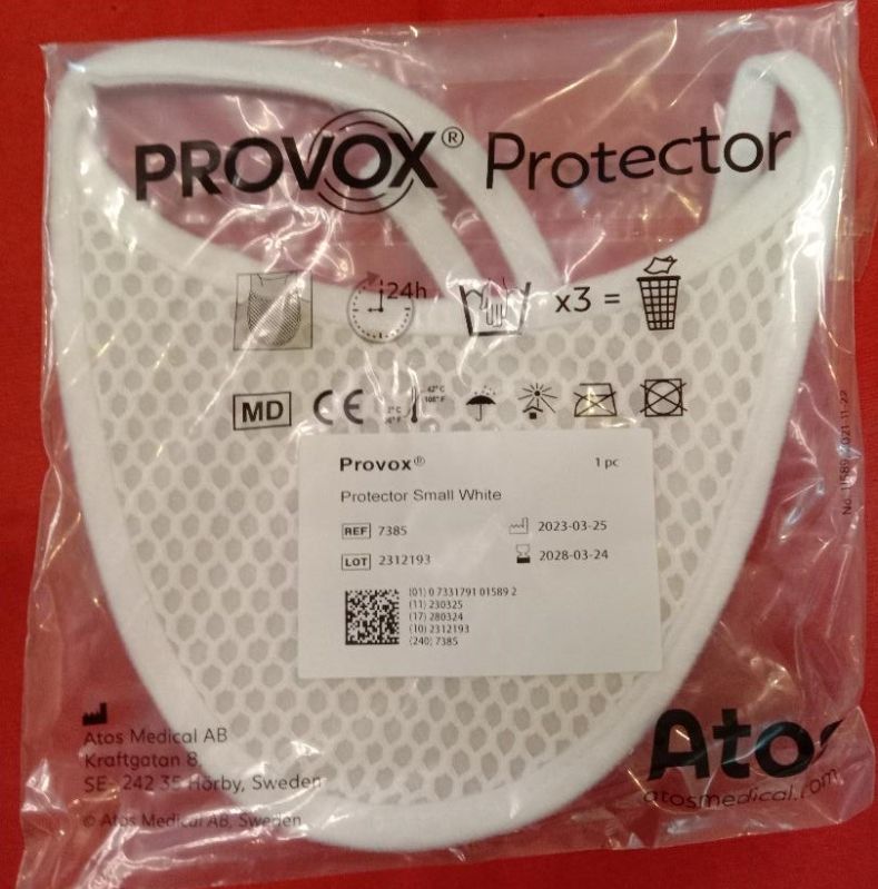 Atos Provox Neck Stoma Cover, for Laryngectomees, Color : White