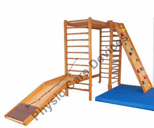 Brown Standard Design wooden Activity Fun Gym Exerciser
