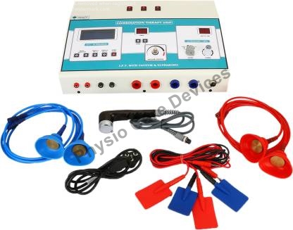 Combination electro&amp;ndash;vacuum-ultrasound therapy Machine(IFT+TENS+MS+Ultrasonic Therapy 1Mhz+vaccum))