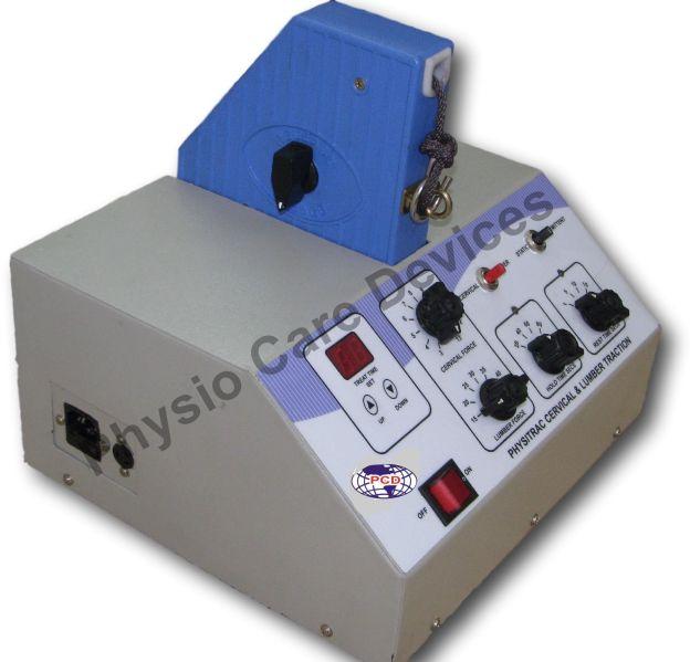 Physio Cervical cum lumber Traction Machine, for Clinical, Hospital, Packaging Type : Box, Carton