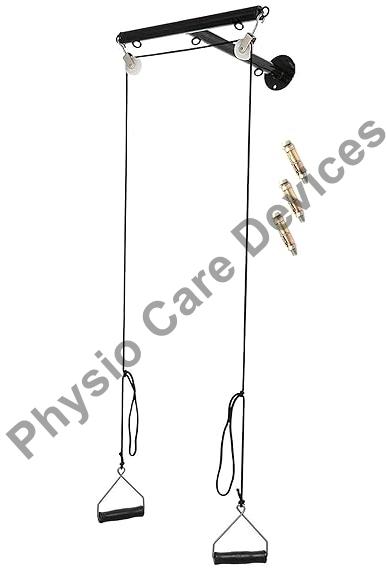 Black Mannual Polished Stainless Steel Shoulder pulley, for Gym, Model Number : PCD 161