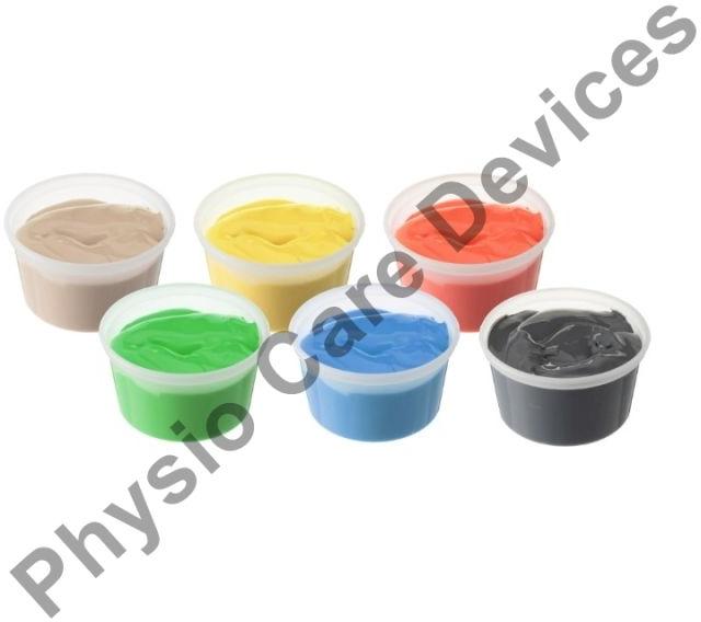 Therapeutic Hand Exercise Putty five pieces in set (Each colour 100 gram in one box )