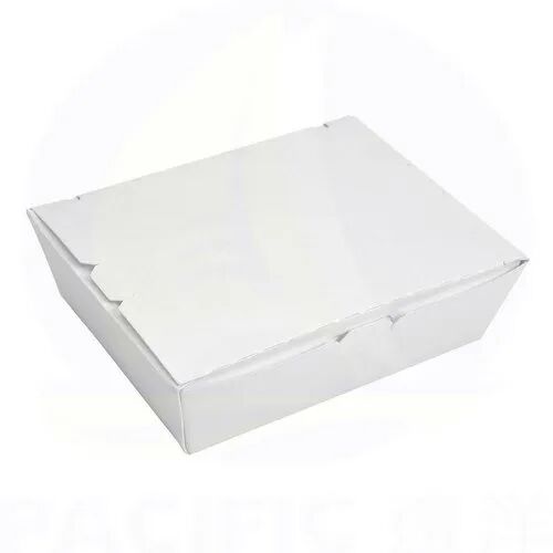 White Plain Cardboard Food Packing Box, Storage Capacity : 400 gm